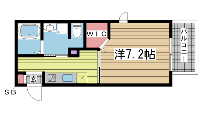 ブルーメゾンⅡ 103|神戸市中央区上筒井通(JR東海道本線(近畿)灘駅)のアパート間取 ブルーメゾンⅡ 103|神戸市中央区上筒井通(JR東海道本線(近畿)灘駅)のアパート間取