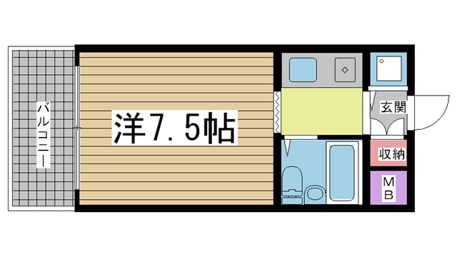 リエス大倉山 203|神戸市兵庫区馬場町(神戸市営地下鉄線大倉山駅)のマンション間取 リエス大倉山 203|神戸市兵庫区馬場町(神戸市営地下鉄線大倉山駅)のマンション間取