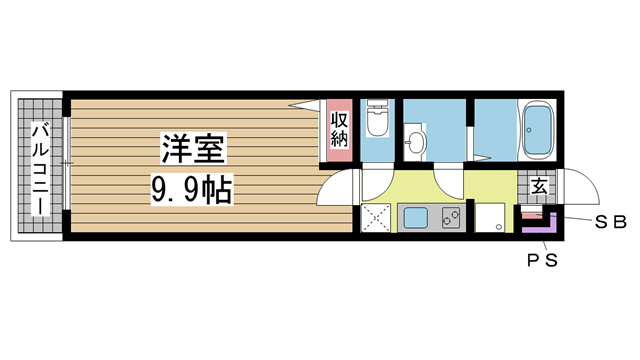 ハビテ兵庫駅南 101|神戸市兵庫区駅南通(JR山陽本線兵庫駅)のマンション間取 ハビテ兵庫駅南 101|神戸市兵庫区駅南通(JR山陽本線兵庫駅)のマンション間取