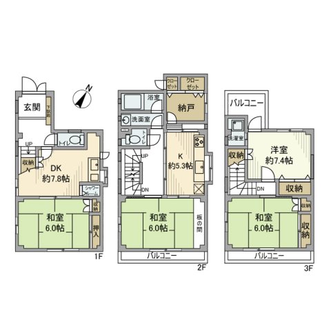 戎町6丁目戸建 |神戸市須磨区戎町(山陽電鉄線東須磨駅)の貸家間取 戎町6丁目戸建 |神戸市須磨区戎町(山陽電鉄線東須磨駅)の貸家間取