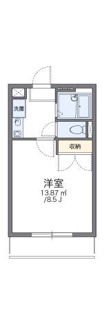 レオパレス永井Ⅲ 302|神戸市西区北別府(神戸市営地下鉄線伊川谷駅)のマンション間取 レオパレス永井Ⅲ 302|神戸市西区北別府(神戸市営地下鉄線伊川谷駅)のマンション間取