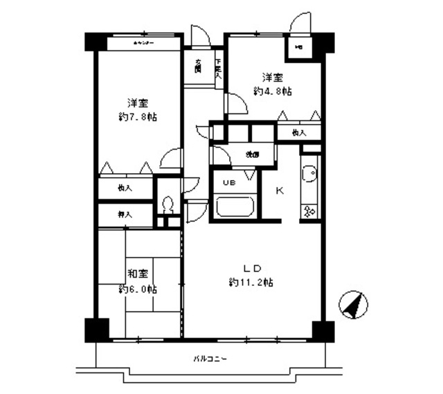 シャムロックコート西岡本 504|神戸市東灘区西岡本(JR東海道本線(近畿)住吉駅)のマンション間取 シャムロックコート西岡本 504|神戸市東灘区西岡本(JR東海道本線(近畿)住吉駅)のマンション間取