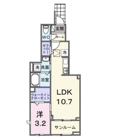 神戸市北区鈴蘭台西町の賃貸物件間取画像