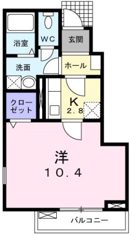 ハピネス高雄台 102|神戸市西区高雄台(神戸電鉄粟生線緑ヶ丘駅)のアパート間取 ハピネス高雄台 102|神戸市西区高雄台(神戸電鉄粟生線緑ヶ丘駅)のアパート間取
