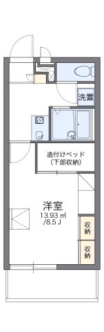 レオパレスLAHAINA 208|神戸市兵庫区駅南通(JR山陽本線兵庫駅)のマンション間取 レオパレスLAHAINA 208|神戸市兵庫区駅南通(JR山陽本線兵庫駅)のマンション間取