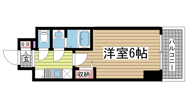 プレサンス神戸元町ベルシオン 403|神戸市中央区海岸通(JR東海道本線(近畿)元町駅)のマンション間取 プレサンス神戸元町ベルシオン 403|神戸市中央区海岸通(JR東海道本線(近畿)元町駅)のマンション間取