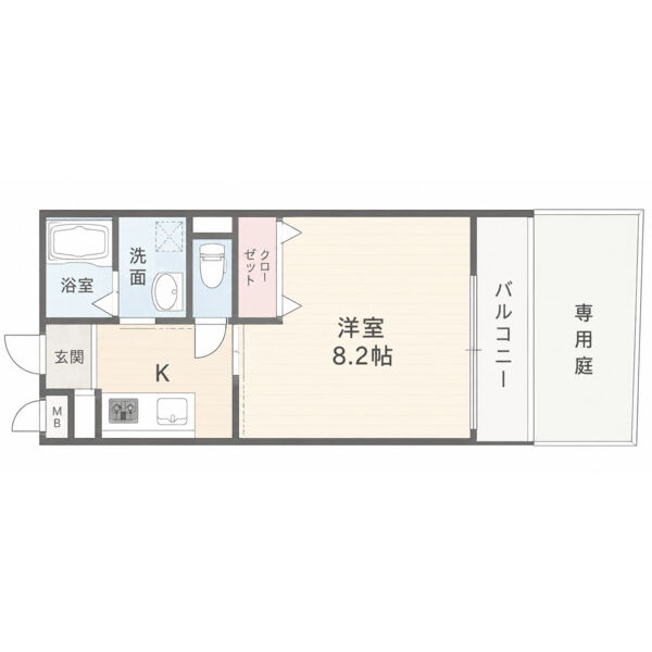 神戸市東灘区住吉宮町の賃貸物件間取画像