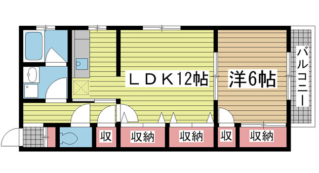 アゼリアハウス 202|神戸市兵庫区上沢通(神戸市営地下鉄線上沢駅)のアパート間取 アゼリアハウス 202|神戸市兵庫区上沢通(神戸市営地下鉄線上沢駅)のアパート間取