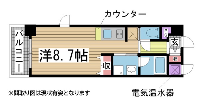神戸市灘区記田町の賃貸物件間取画像