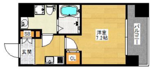 神戸市灘区記田町の賃貸物件間取画像