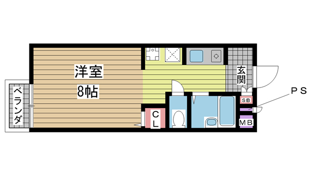 ヴィブレ魚崎北町 202|神戸市東灘区魚崎北町(阪神本線青木駅)のアパート間取 ヴィブレ魚崎北町 202|神戸市東灘区魚崎北町(阪神本線青木駅)のアパート間取
