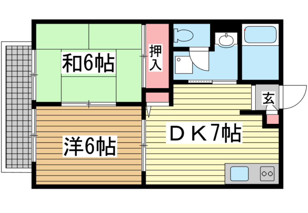 MKハイツ 103|神戸市東灘区住吉山手(阪急神戸線御影駅)のアパート間取 MKハイツ 103|神戸市東灘区住吉山手(阪急神戸線御影駅)のアパート間取