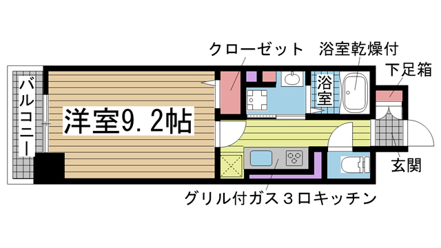 リベルタ元町通 302|神戸市中央区元町通(JR東海道本線(近畿)神戸駅)のマンション間取 リベルタ元町通 302|神戸市中央区元町通(JR東海道本線(近畿)神戸駅)のマンション間取
