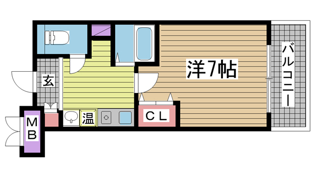 神戸市東灘区甲南町の賃貸物件間取画像