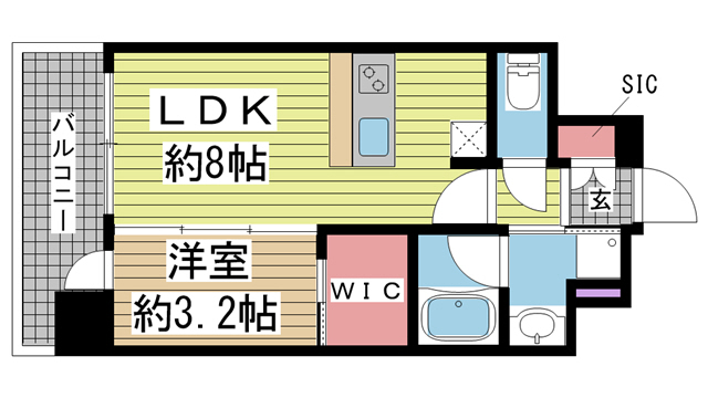 神戸市兵庫区本町の賃貸物件間取画像