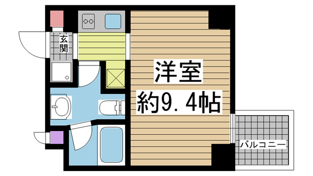 神戸市中央区琴ノ緒町の賃貸物件間取画像