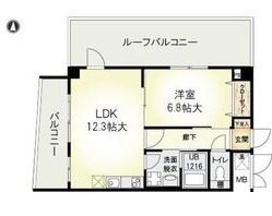 神戸市灘区大石東町の賃貸物件間取画像