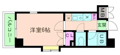 神戸市東灘区魚崎南町の賃貸物件間取画像