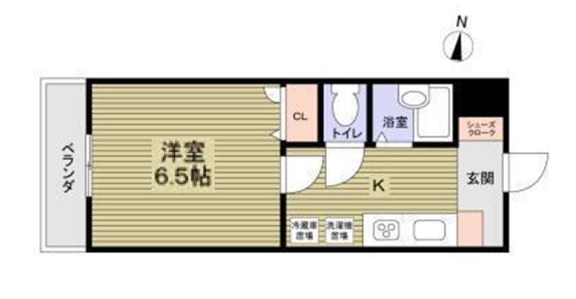 神戸市中央区布引町の賃貸物件間取画像