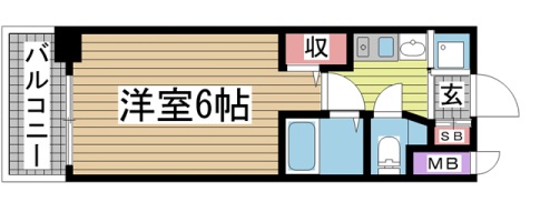 神戸市中央区加納町の賃貸物件間取画像