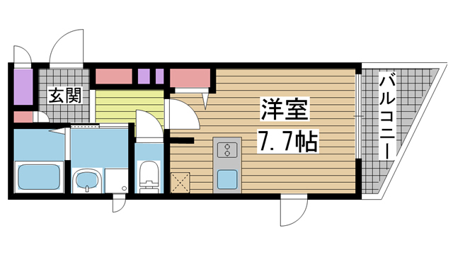神戸市中央区中町通の賃貸物件間取画像