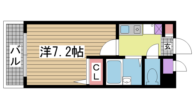 神戸市灘区篠原中町の賃貸物件間取画像