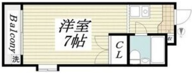 神戸市灘区鹿ノ下通の賃貸物件間取画像