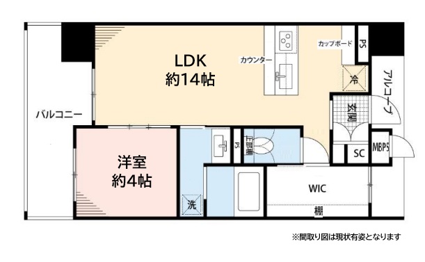 神戸市中央区加納町の賃貸物件間取画像