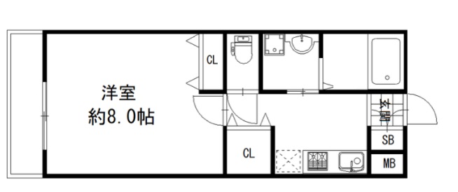 神戸市須磨区月見山本町の賃貸物件間取画像