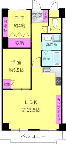 神戸市須磨区車の賃貸物件間取画像