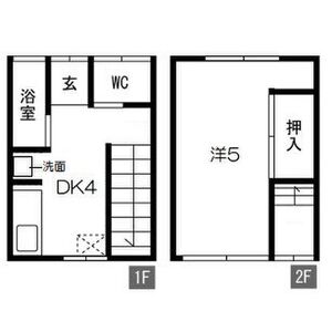 二宮町3丁目連棟住居(東3) 1-2F|神戸市中央区二宮町(JR東海道本線(近畿)三ノ宮駅)の貸家間取 二宮町3丁目連棟住居(東3) 1-2F|神戸市中央区二宮町(JR東海道本線(近畿)三ノ宮駅)の貸家間取