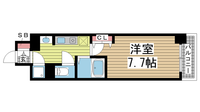 神戸市須磨区大池町の賃貸物件間取画像