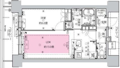 ワコーレ神戸みなと元町 404|神戸市中央区栄町通(神戸市営地下鉄海岸線みなと元町駅)のマンション間取 ワコーレ神戸みなと元町 404|神戸市中央区栄町通(神戸市営地下鉄海岸線みなと元町駅)のマンション間取