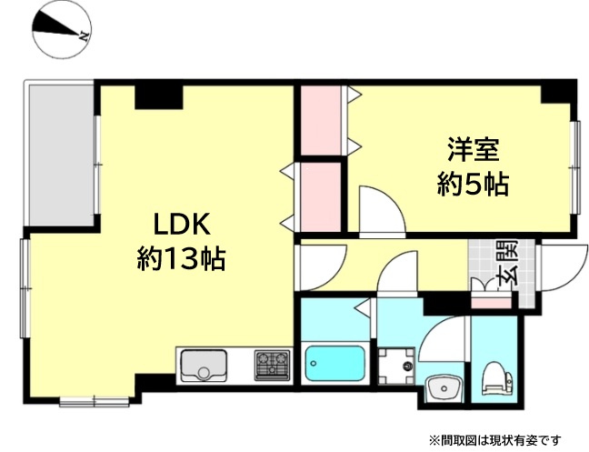 ロジュマン反高 205|神戸市東灘区住吉東町(JR東海道本線(近畿)住吉駅)のマンション間取 ロジュマン反高 205|神戸市東灘区住吉東町(JR東海道本線(近畿)住吉駅)のマンション間取