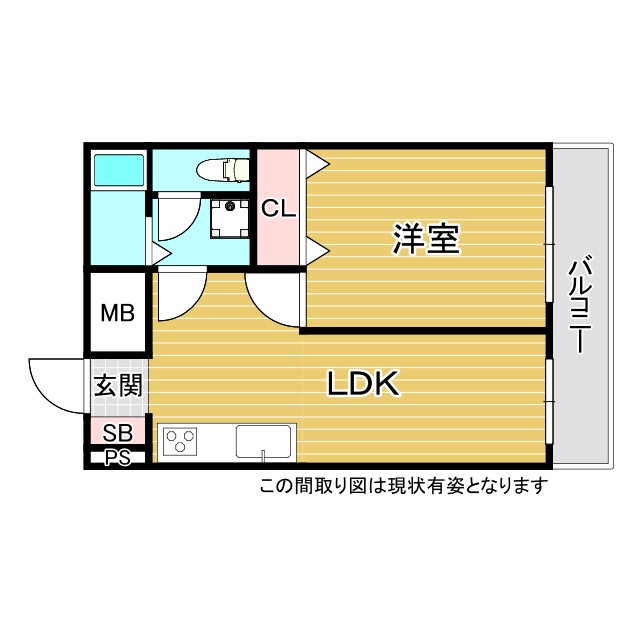 グラン・シャリオ 501|神戸市中央区国香通(阪急神戸線春日野道駅)のマンション間取 グラン・シャリオ 501|神戸市中央区国香通(阪急神戸線春日野道駅)のマンション間取