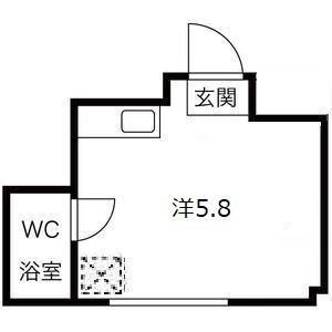神戸市中央区琴ノ緒町の賃貸物件間取画像