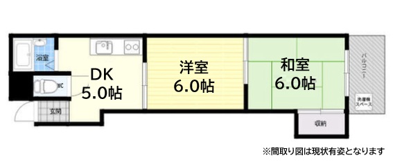 神戸市兵庫区浜崎通の賃貸物件間取画像