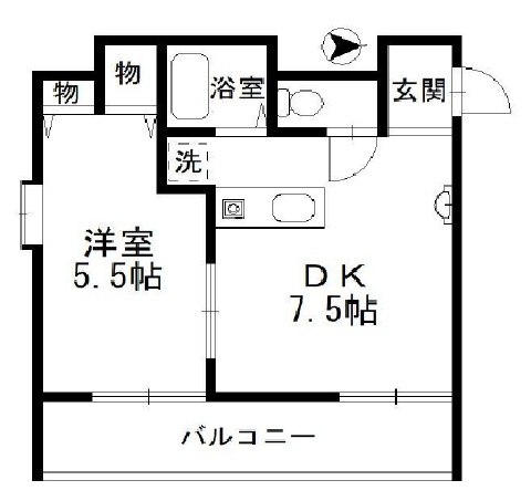 グランピア下山手通 504|神戸市中央区花隈町(神戸市営地下鉄線県庁前駅)のマンション間取 グランピア下山手通 504|神戸市中央区花隈町(神戸市営地下鉄線県庁前駅)のマンション間取
