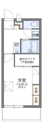 レオパレスRio ムコガワ 111|尼崎市武庫川町(阪神本線尼崎センタープール前駅)のマンション間取 レオパレスRio ムコガワ 111|尼崎市武庫川町(阪神本線尼崎センタープール前駅)のマンション間取