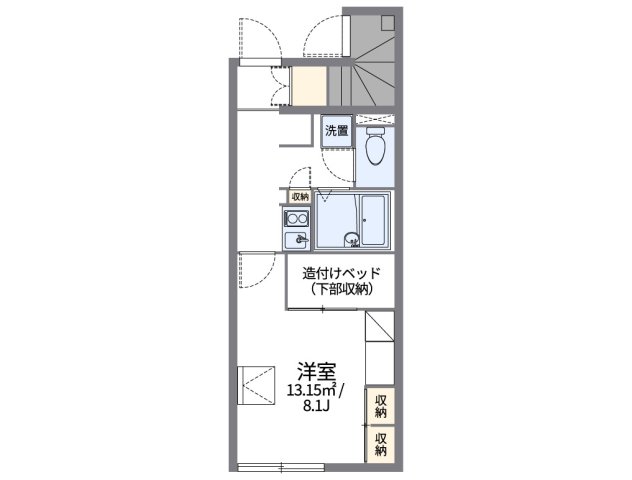 レオパレス北野屋敷 106|神戸市垂水区名谷町(神戸市営地下鉄線名谷駅)のアパート間取 レオパレス北野屋敷 106|神戸市垂水区名谷町(神戸市営地下鉄線名谷駅)のアパート間取