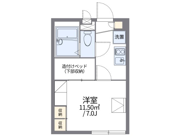 レオパレスMonstera 104|神戸市西区玉津町出合(JR山陽本線明石駅)のアパート間取 レオパレスMonstera 104|神戸市西区玉津町出合(JR山陽本線明石駅)のアパート間取