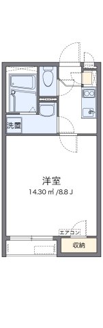 クレイノ石井町 102|神戸市兵庫区石井町(神戸電鉄有馬線湊川駅)のアパート間取 クレイノ石井町 102|神戸市兵庫区石井町(神戸電鉄有馬線湊川駅)のアパート間取