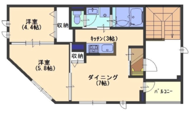 ビアンカ元町 401|神戸市中央区元町通(JR東海道本線(近畿)元町駅)のマンション間取 ビアンカ元町 401|神戸市中央区元町通(JR東海道本線(近畿)元町駅)のマンション間取
