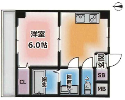 ユニバーサルビル 401|神戸市兵庫区西上橘通(神戸高速線高速神戸駅)のマンション間取 ユニバーサルビル 401|神戸市兵庫区西上橘通(神戸高速線高速神戸駅)のマンション間取