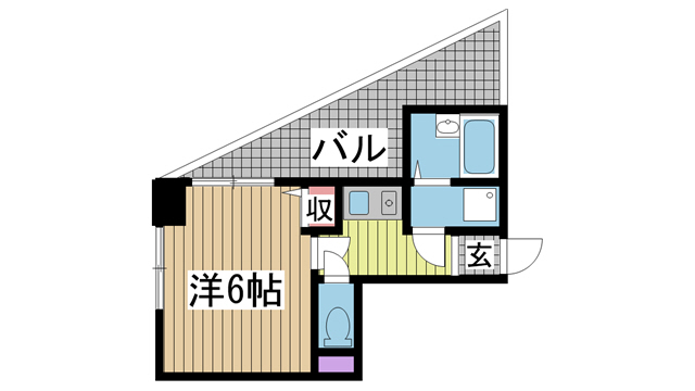 ワコーレハーバーシティ元町 603|神戸市中央区元町通(JR東海道本線(近畿)神戸駅)のマンション間取 ワコーレハーバーシティ元町 603|神戸市中央区元町通(JR東海道本線(近畿)神戸駅)のマンション間取