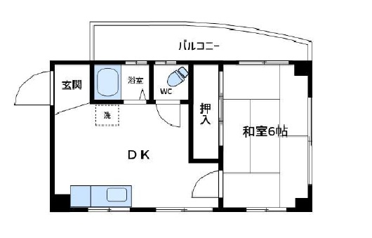 ハイツ熊内 4F|神戸市中央区熊内町(阪急神戸線春日野道駅)のマンション間取 ハイツ熊内 4F|神戸市中央区熊内町(阪急神戸線春日野道駅)のマンション間取