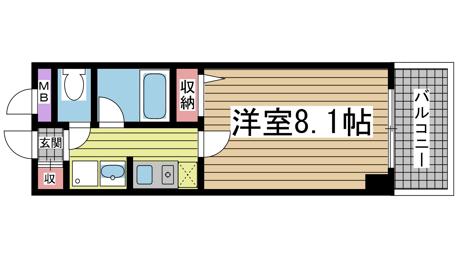 クオーレ三宮一番館 1003|神戸市中央区雲井通(JR東海道本線(近畿)三ノ宮駅)のマンション間取 クオーレ三宮一番館 1003|神戸市中央区雲井通(JR東海道本線(近畿)三ノ宮駅)のマンション間取