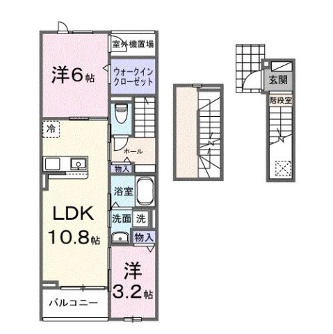 ヴェルデ・フレスコ 303|加古川市野口町北野(JR山陽本線東加古川駅)のアパート間取 ヴェルデ・フレスコ 303|加古川市野口町北野(JR山陽本線東加古川駅)のアパート間取