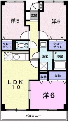 ビサイド大蔵谷 302|神戸市西区伊川谷町有瀬(JR山陽本線明石駅)のマンション間取 ビサイド大蔵谷 302|神戸市西区伊川谷町有瀬(JR山陽本線明石駅)のマンション間取