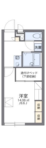 レオパレスガーデン ヴィラ 206|神戸市西区玉津町新方(JR山陽本線明石駅)のアパート間取 レオパレスガーデン ヴィラ 206|神戸市西区玉津町新方(JR山陽本線明石駅)のアパート間取